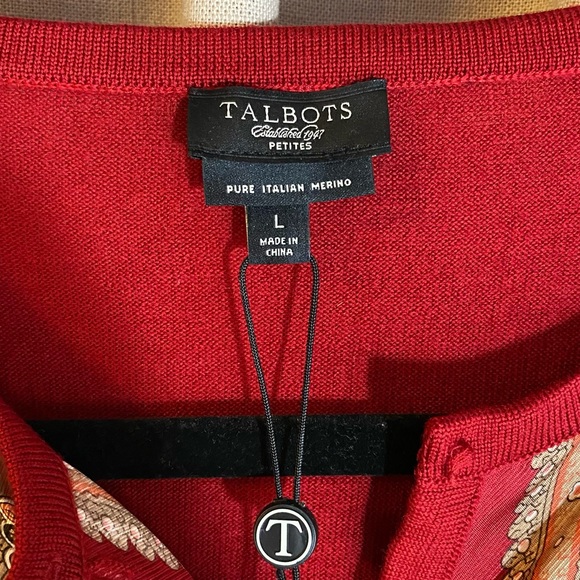 Talbots Petites Merino Wool & Silk Cardigan - Picture 4 of 13